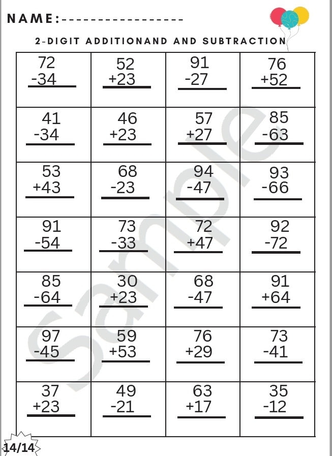 Double-digit subtraction practice featuring fun animal illustrations for young learners