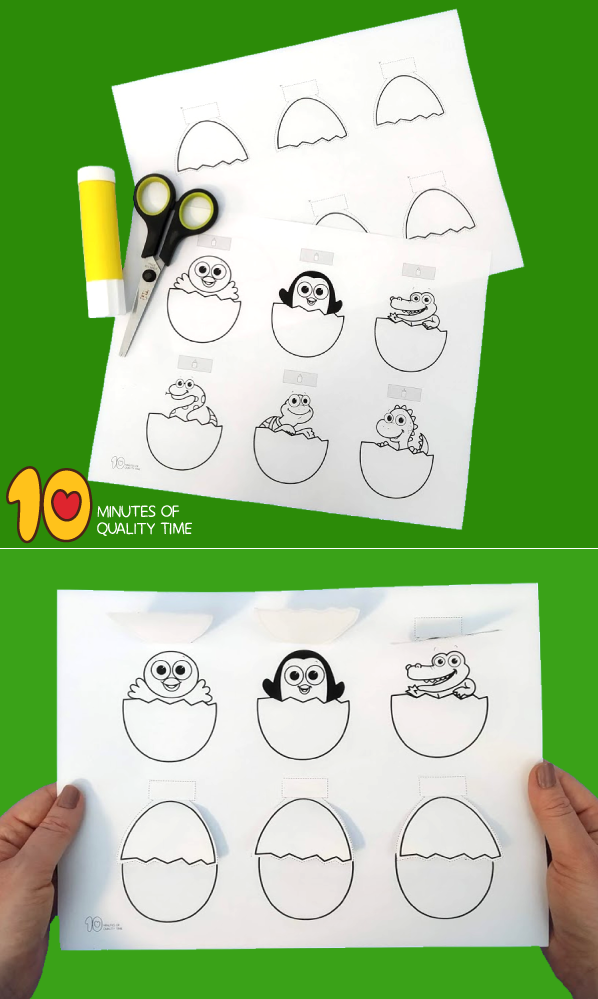 Animals That Hatch From Eggs Worksheet for Young Learners Illustration of various animals that hatch from eggs for a kindergarten worksheet
