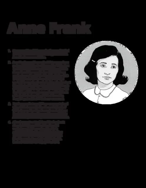 Illustrative timeline of key events in Anne Frank's life during Hitler's regime