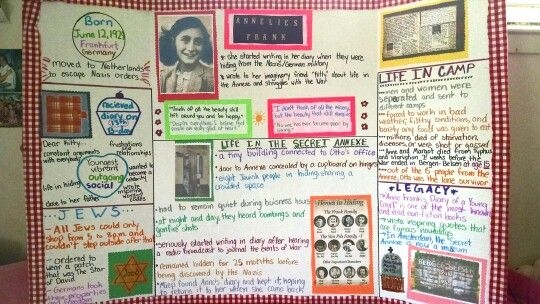 Anne Frank timeline worksheet highlighting key events in her life during WWII