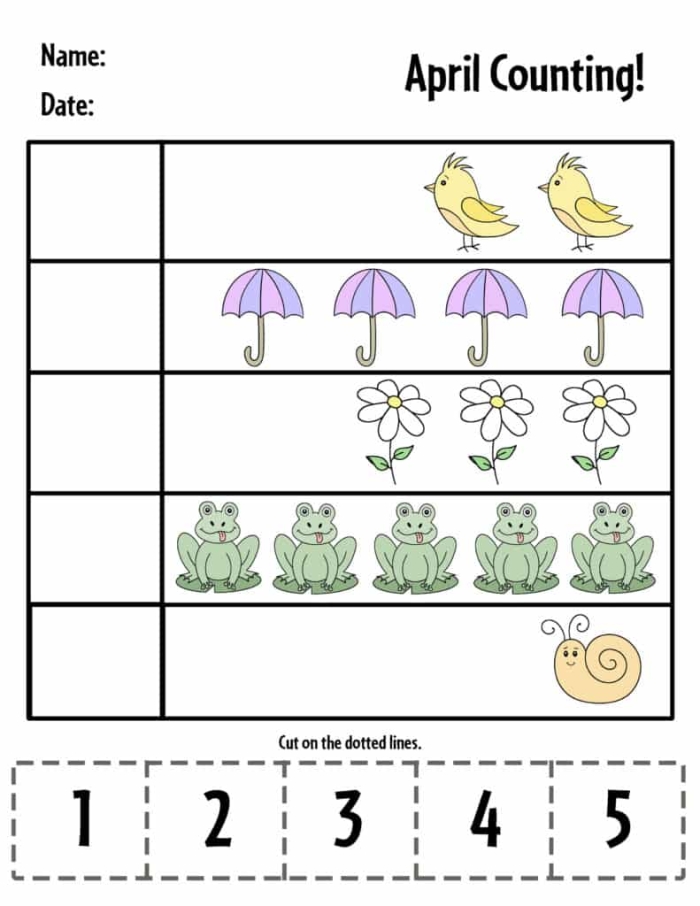 Printable April Calendar Worksheet for Second Grade Reading Number 21 Second grade student working on a printable April calendar worksheet to practice spring dates