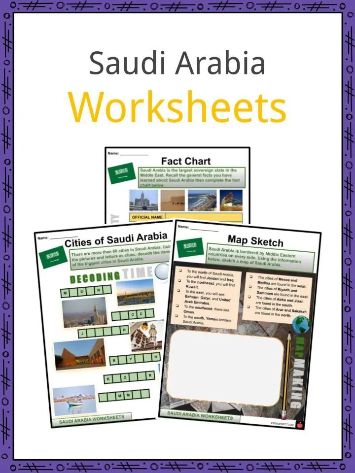 Colorful worksheet featuring Arabian horses with a crossword puzzle and coloring activity for second graders