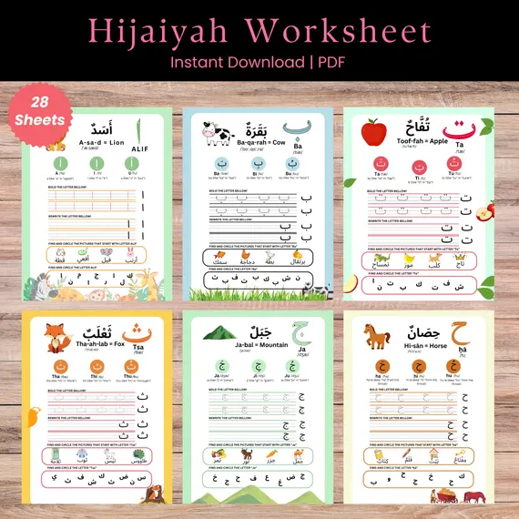 Second grade Arabian horse fun worksheet with crossword puzzle and coloring activity