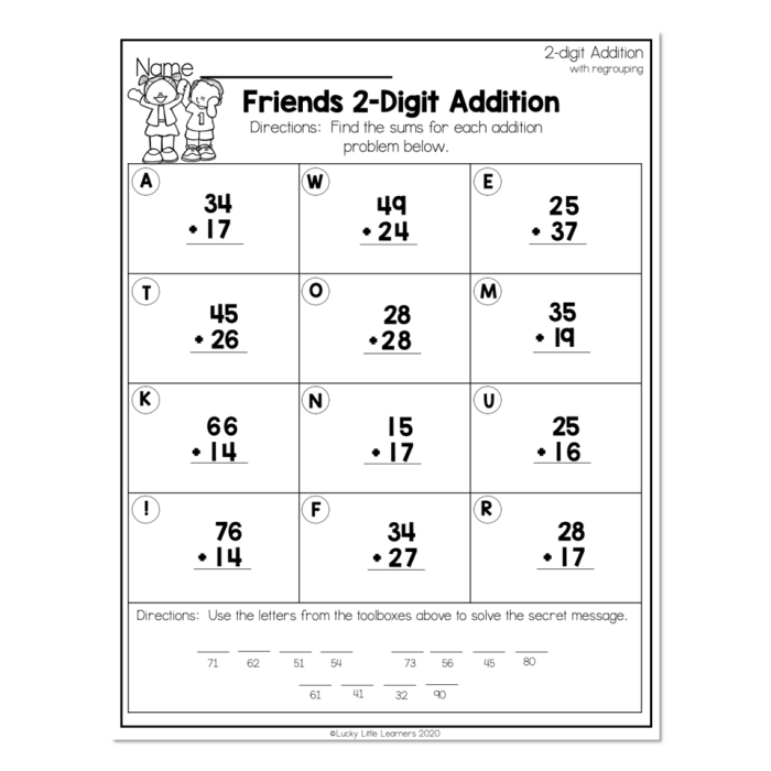 Arctic Math Two-Digit Addition Worksheet 15 Arctic Math Two-Digit Addition worksheet featuring a polar bear cub crossing ice blocks