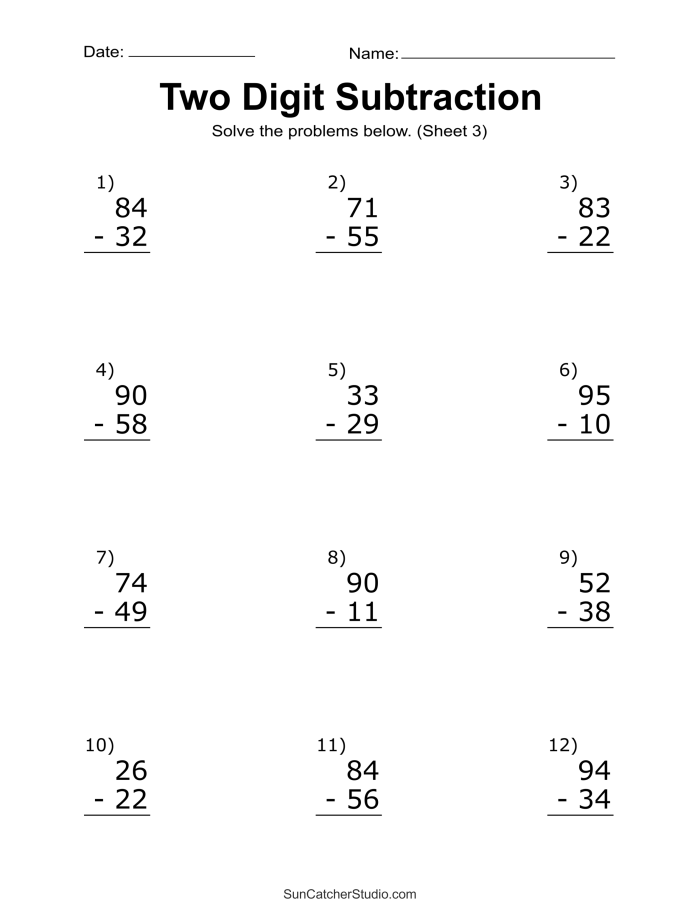 Arctic Math Two-Digit Addition Worksheet 22 Second grade student completing two-digit addition problems to help a polar bear navigate ice chunks in this Arctic math worksheet 22