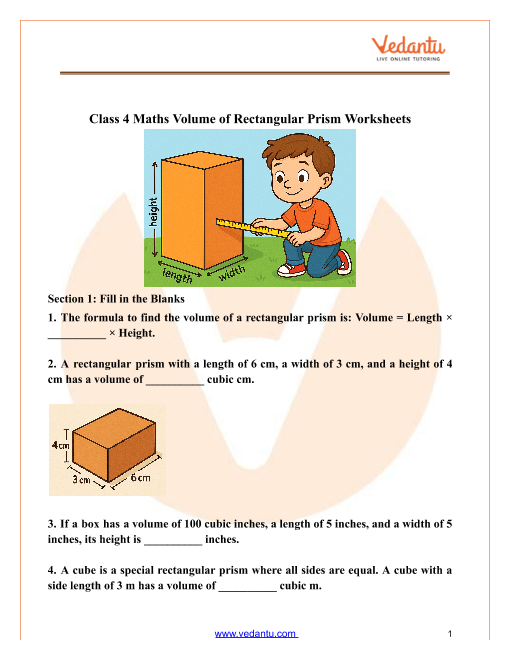 Worksheet featuring a fun geometry exercise for calculating the area of six rooms