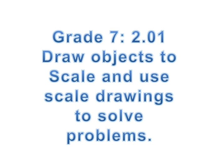 Seventh grade student working through a scale drawing floor plan to calculate actual room area measurements