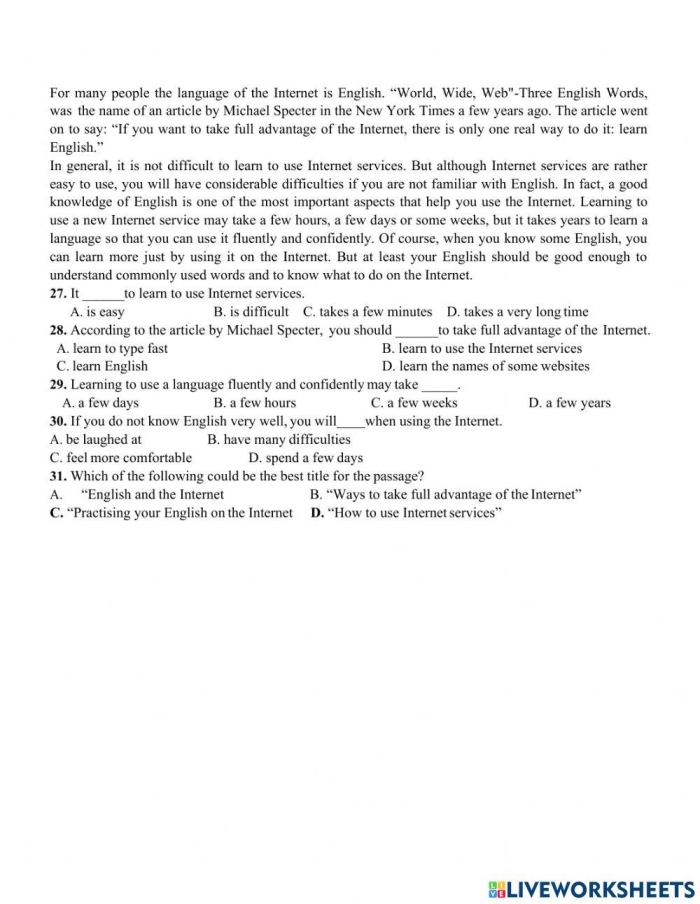 What's Your Argument Internet Access Writing Prompt for Middle School Sixth grade student completing an argument writing worksheet about internet access rights