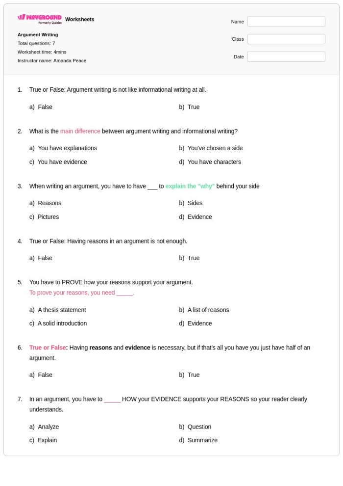 Argument writing rubric for sixth graders showcasing key Common Core standards. Comprehensive guide for evaluating introduction, support, transitions, style, and conclusion in student essays.