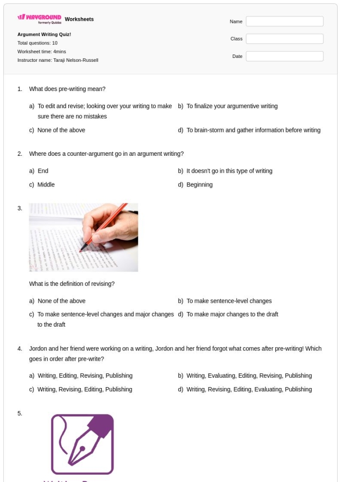 Argument writing rubric designed for sixth graders, focusing on Common Core standards. Comprehensive guide for evaluating introduction, support, transitions, style, and conclusion in writing.