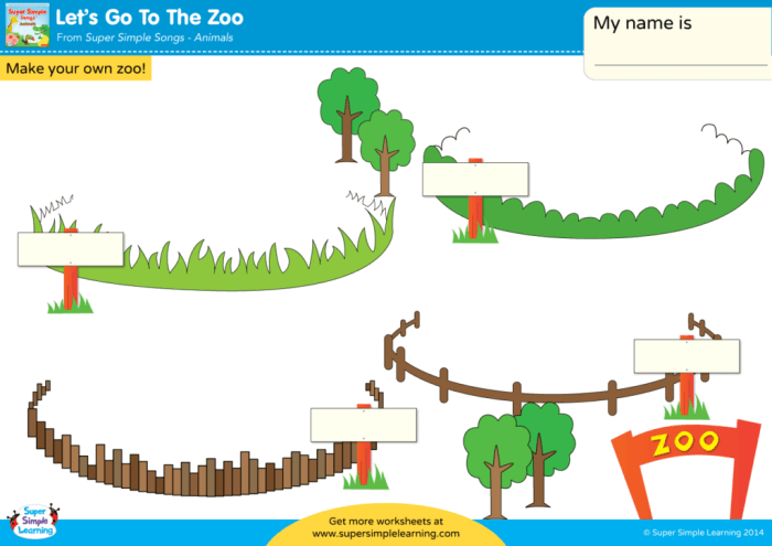 At the Zoo multiplication practice page for kindergarten learners number 19 Kindergarten student working on an At the Zoo multiplication worksheet featuring animal pictures