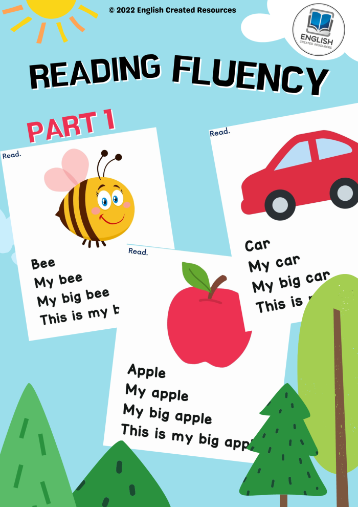 Third grade student completing an Autumn reading fluency worksheet about the fall season