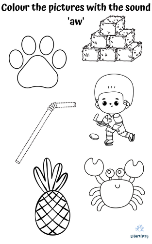 Aw Ow Sound Check-in Assessment Activity for Young Learners Second grade phonics worksheet showing aw and ow sound discrimination exercises for end-of-year assessment
