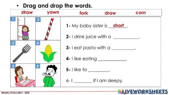 Aw and Ow Sound Check-in Worksheet Number 24 Second grade phonics worksheet focusing on distinguishing between aw and ow vowel team spellings