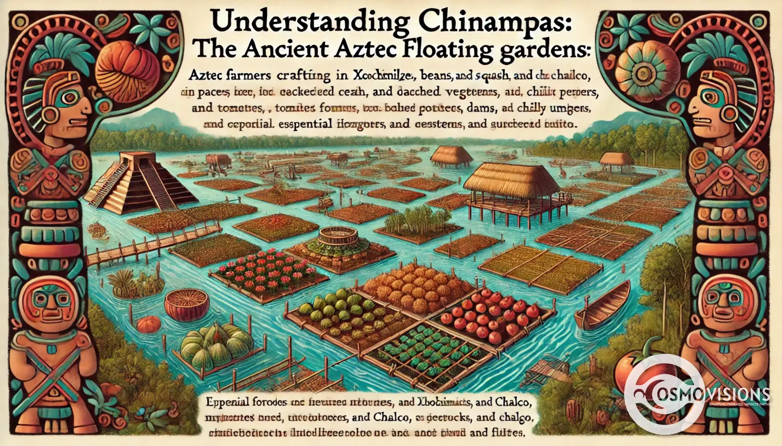 Aztec Chinampas Floating Gardens Sixth Grade Worksheet 7 Sixth grade reading comprehension worksheet featuring an illustration of Aztec chinampas floating gardens