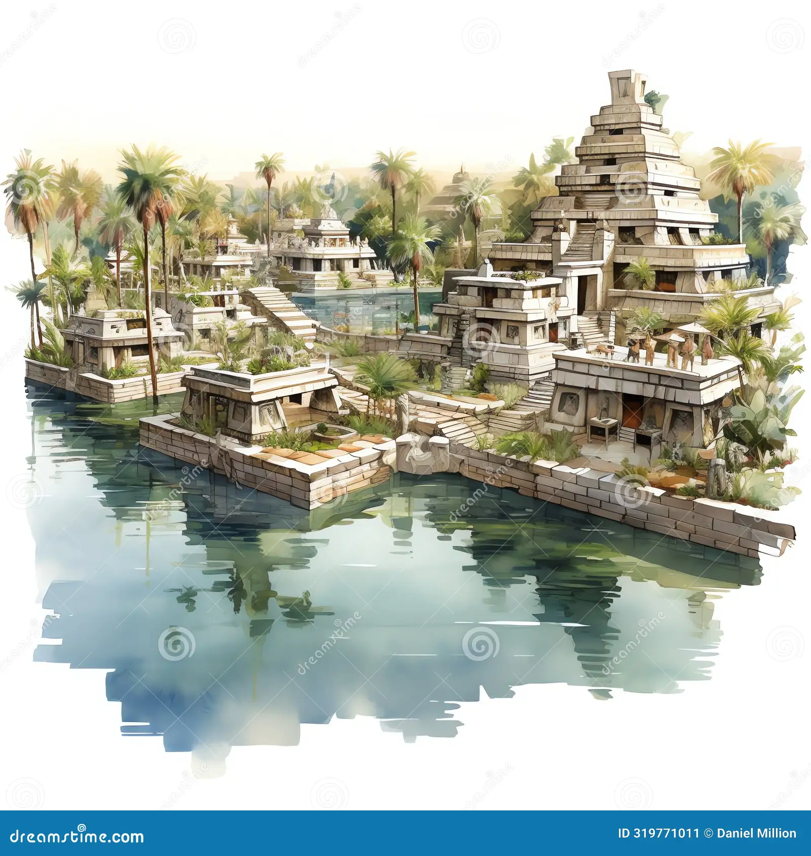 Aztec Chinampas Floating Gardens Worksheet for 6th Grade History Students Sixth grade reading comprehension worksheet featuring an illustration of Aztec floating gardens