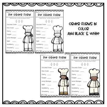 Baking with Fractions worksheet for fifth graders to learn ingredient measurements