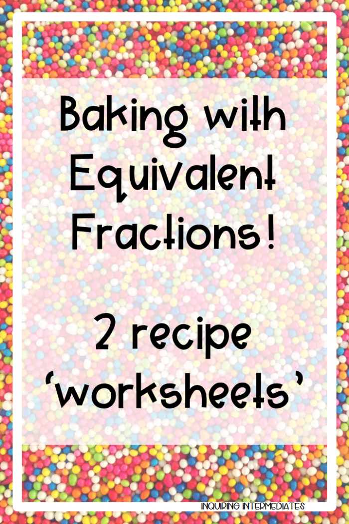 Baking with Fractions worksheet for fifth graders focusing on ingredient calculations