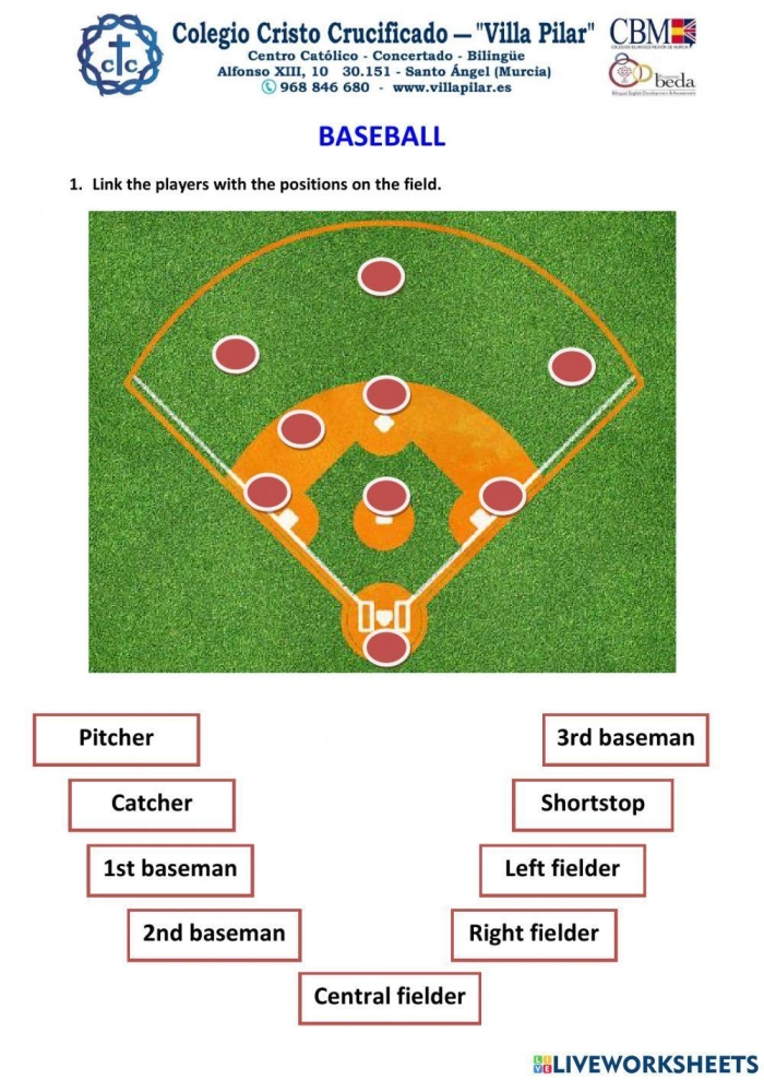 Baseball rules worksheet designed for third graders to enhance learning fun