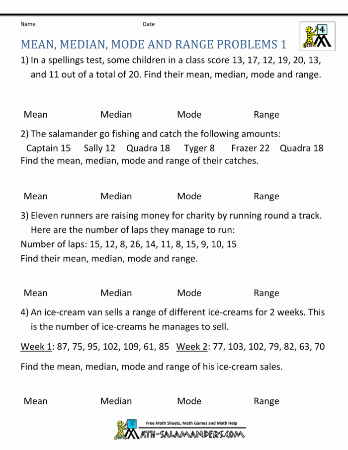 Baseball Math Worksheet Example 8 Teaching Mean Median and Mode Concepts Sixth grade students solving mean median and mode problems using baseball statistics and data