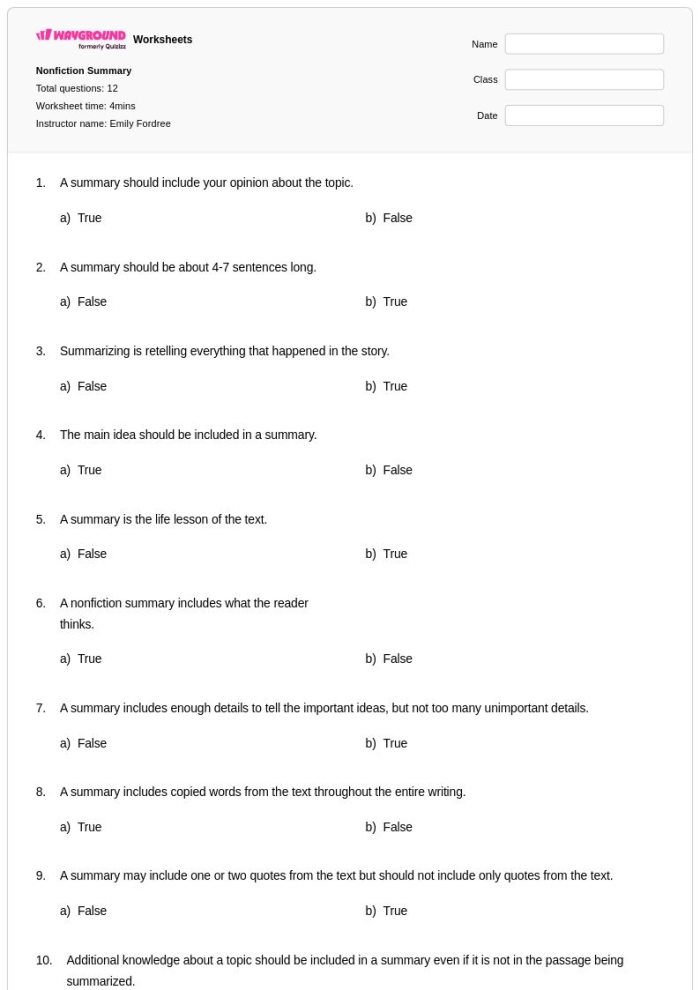 Fifth grade math worksheet featuring a basketball themed nonfiction reading passage on identifying author point of view