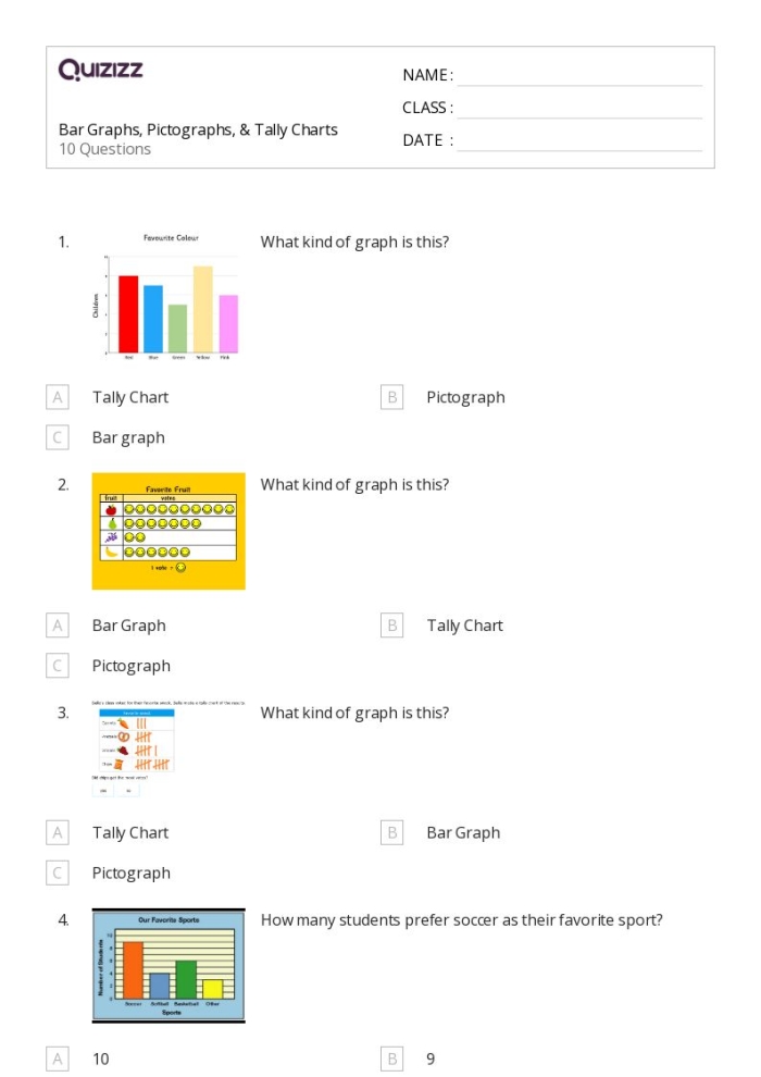 Interactive activity aimed at enhancing data and graphing skills for young learners Beginning Bar Graphs worksheet showcasing favorite sports for first graders
