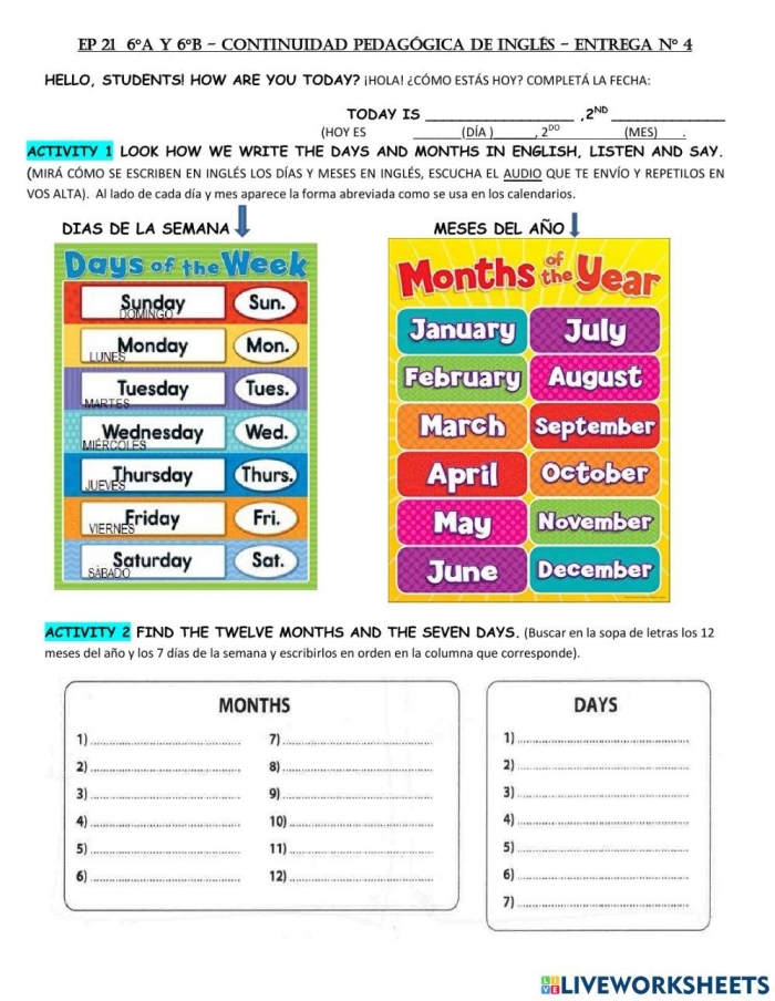 First grade days months and seasons assessment worksheet with calendar and seasonal activity questions for image 7