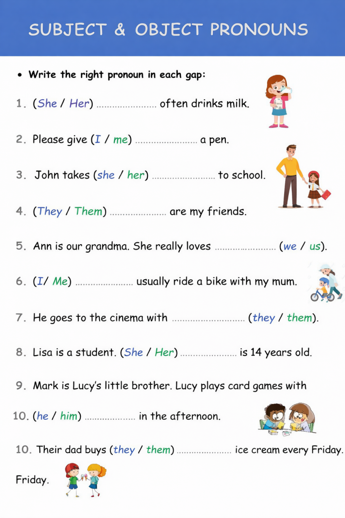 Chinese grammar basics worksheet showing subject pronoun substitution practice for elementary learners on pronoun identification Third grade student practicing Chinese subject pronouns by replacing nouns with correct pronouns in grammar worksheet exercise 25
