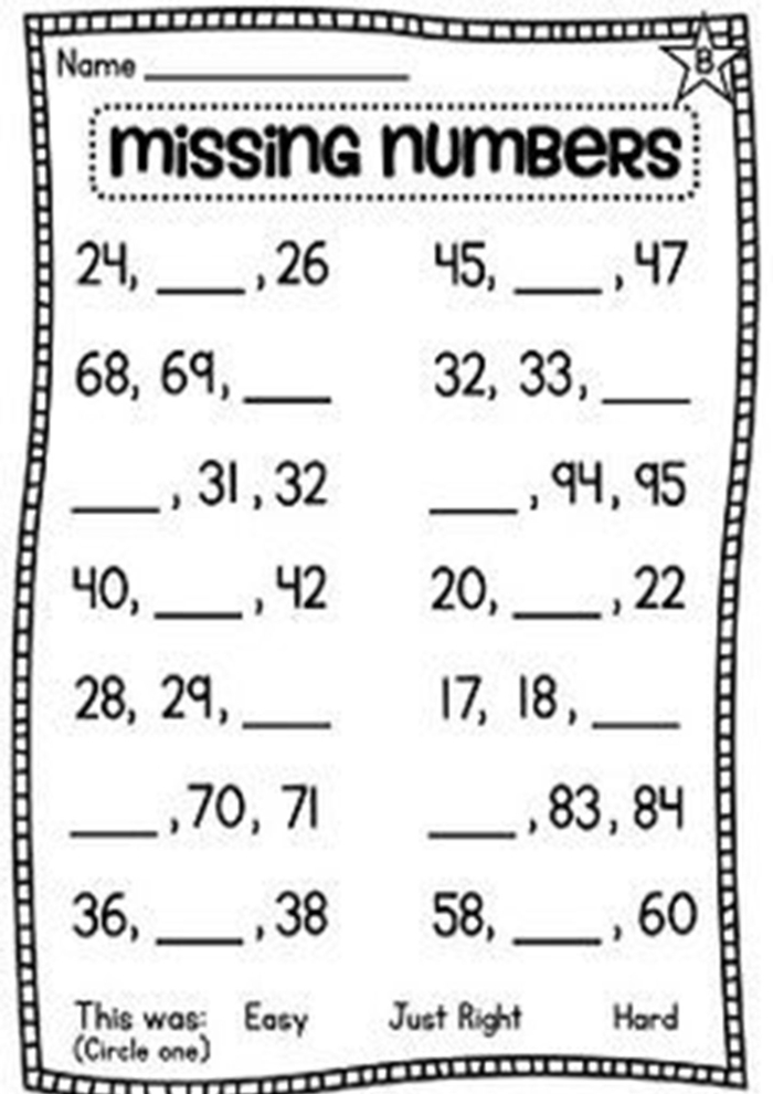 First grade math worksheet featuring a number chart for practicing counting by twos up to one hundred