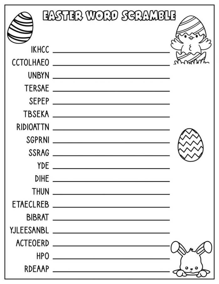 Easter Math Practice: Addition Word Problems for Young Learners Second grade students solving Easter-themed addition word problems with colorful spring illustrations