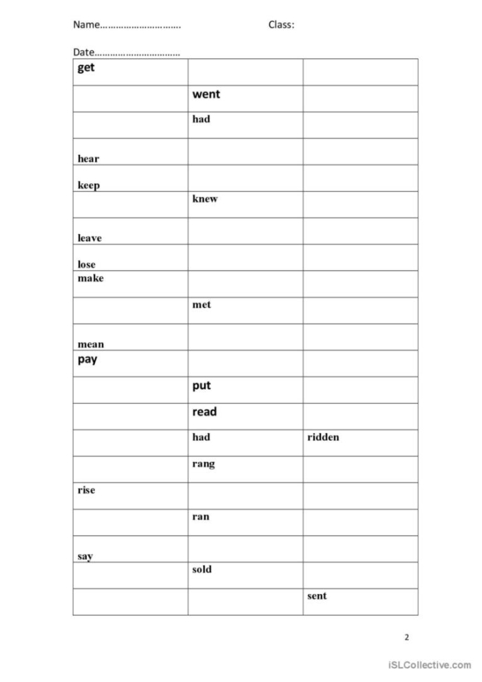 Second grade grammar worksheet showing irregular plural nouns like tooth to teeth and baby to babies for assessment practice
