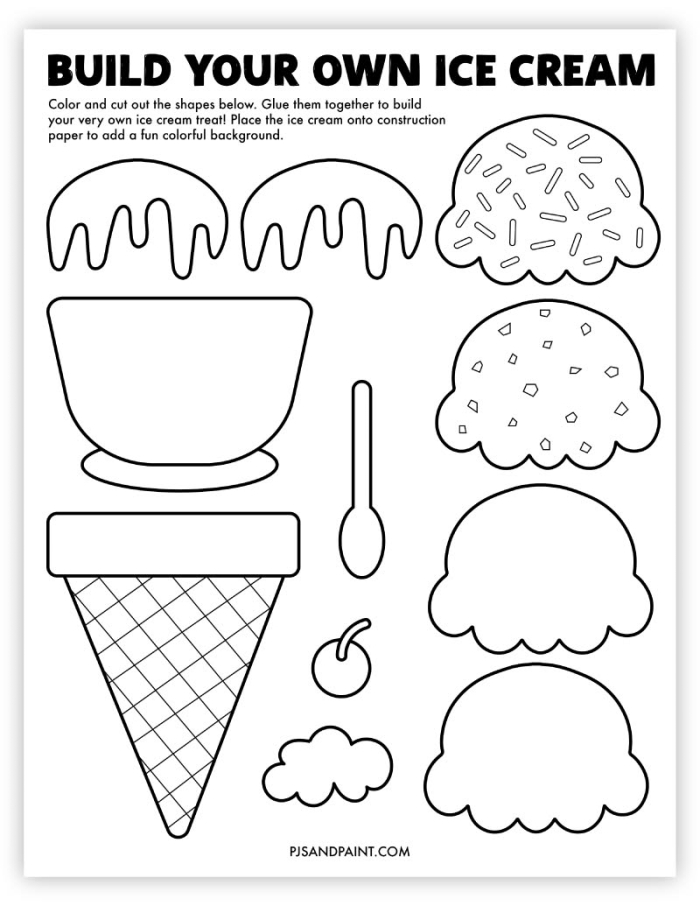 First grade worksheet showing a picture graph about favorite ice cream flavors