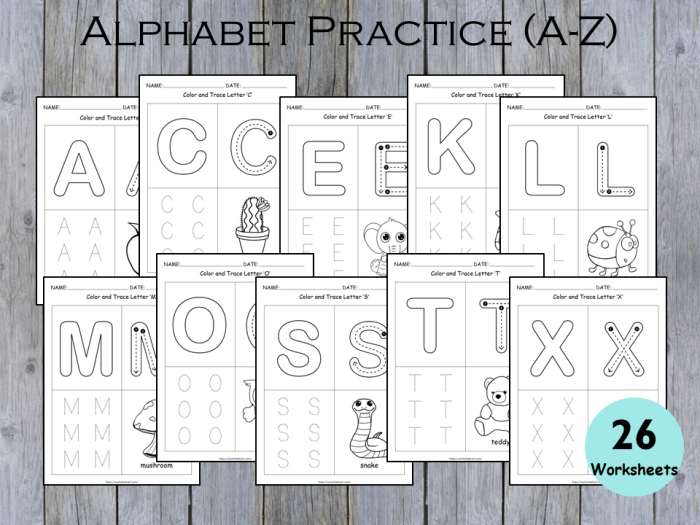 Pre-K student completing a Life Science themed writing uppercase letters worksheet