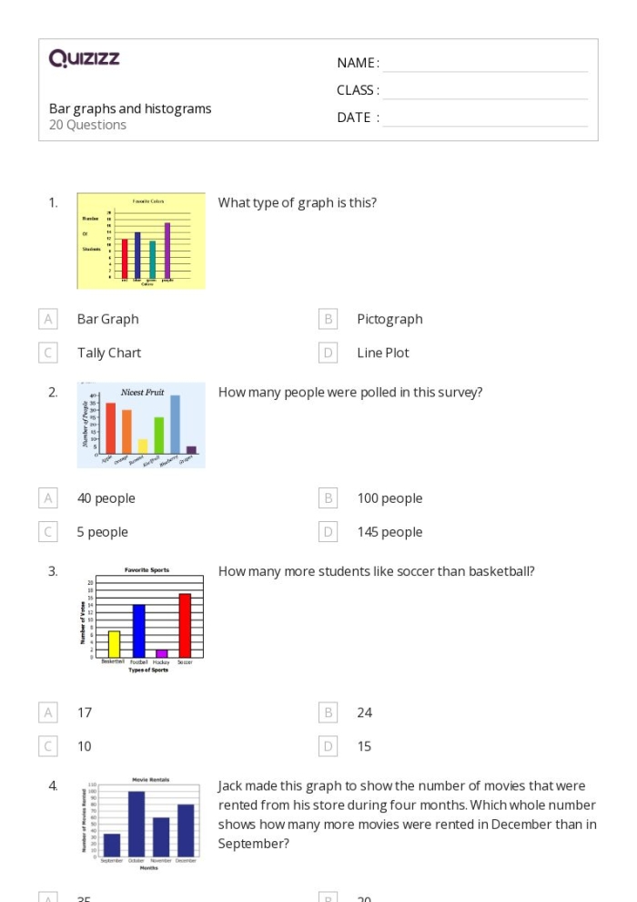 Fun and interactive Beginning Bar Graphs: Favorite Sports worksheet for young learners Worksheet displaying a bar graph exercise for first graders focused on favorite sports