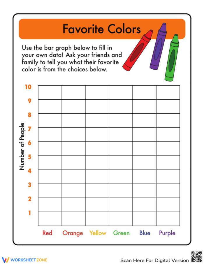 Engaging activity for practicing data collection and graphing skills in phonics Beginning Bar Graphs worksheet featuring favorite sports for first graders