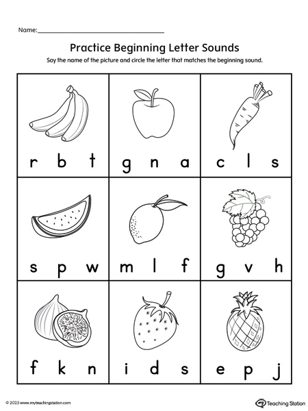 Colorful worksheet designed to teach Pre-K children about the letter A for beginning reading skills