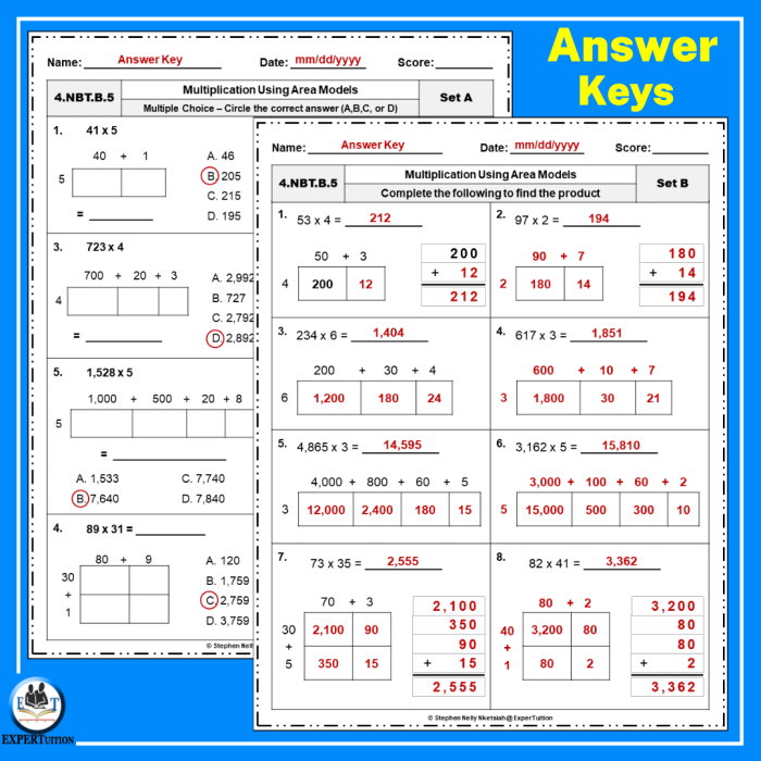 Illustration of a worksheet designed to help children learn multiplication using area models Bicycle multiplication area models worksheet for fourth graders featuring word problems and visual aids