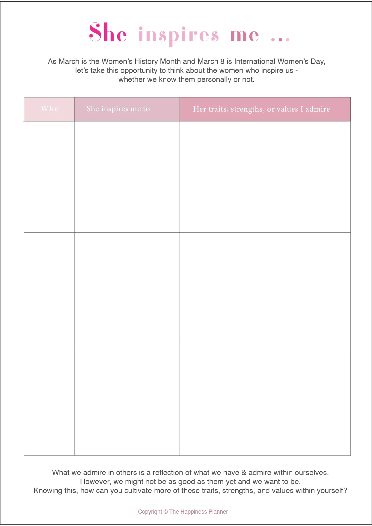 Third grade worksheet featuring portraits and biographical facts about influential African American women changemakers