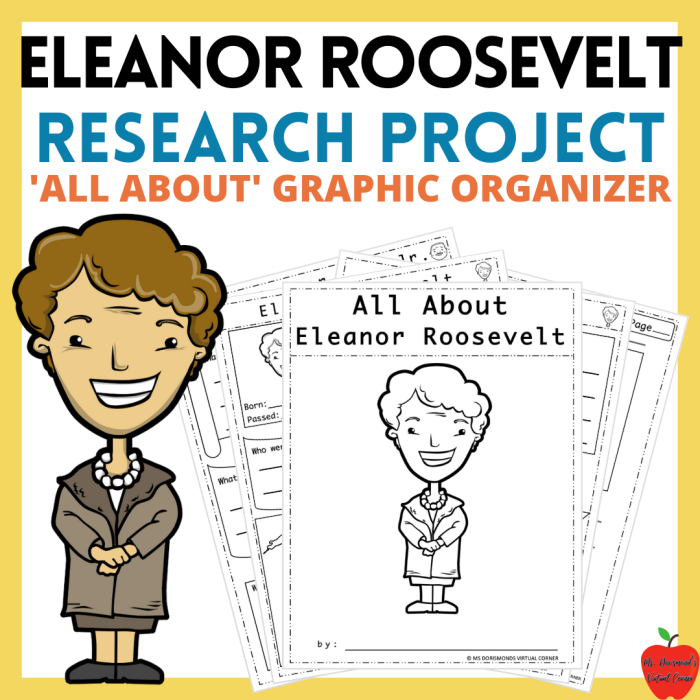 Third grade student using a biography research graphic organizer worksheet to plan a report