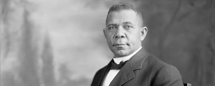 Biography worksheet featuring Booker T. Washington for fourth graders