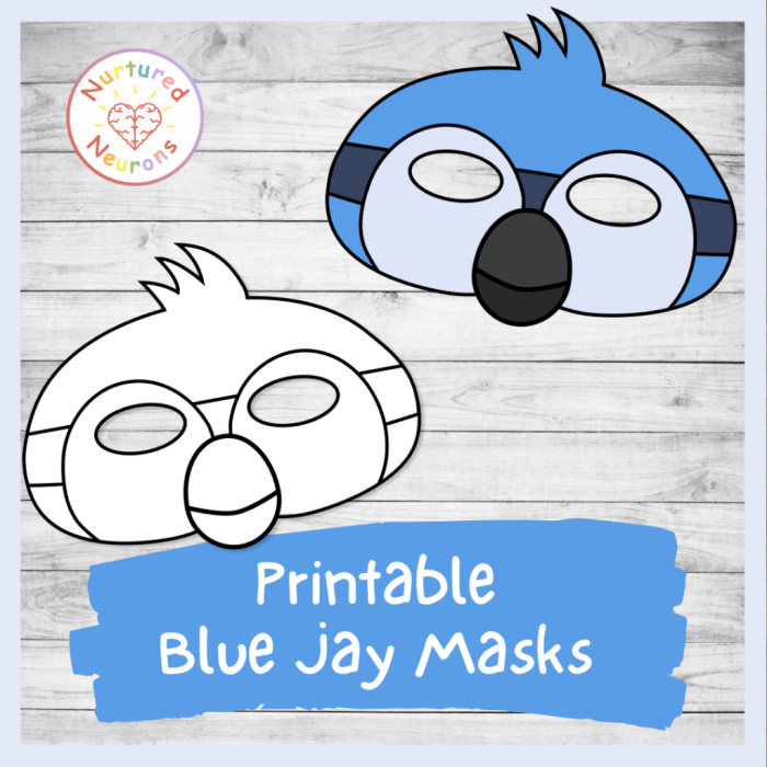 Colorful bird mask worksheet for first graders to cut out and wear on New Year's Eve