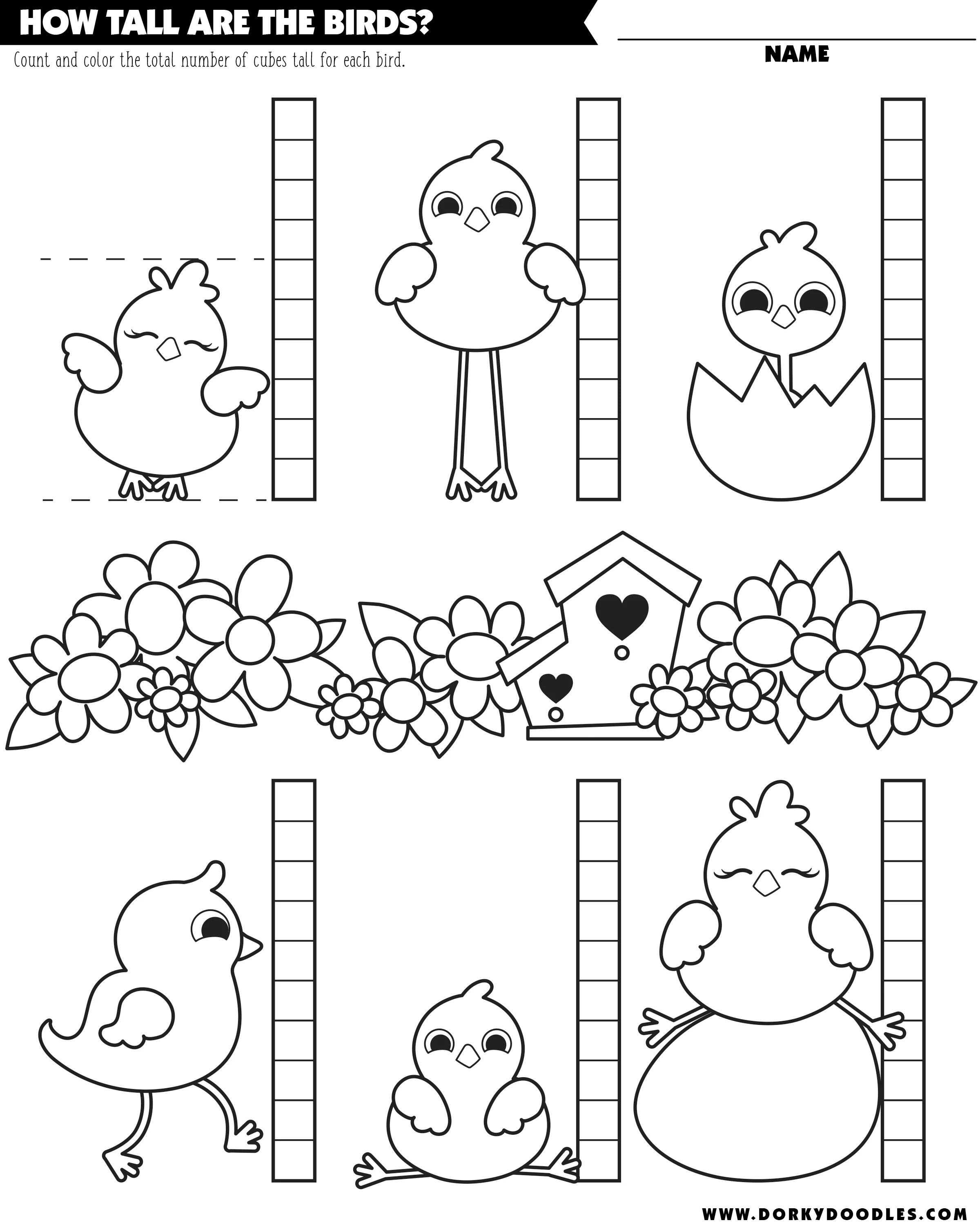 Life Science worksheet for Kindergarten Young children engage with a Bird Subtraction worksheet featuring colorful birds for math practice. Fun and interactive subtraction practice for kindergarteners with feathered friends.