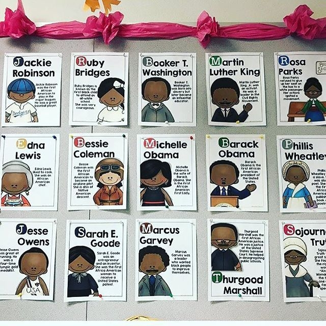Printable set of Black history fact cards for 5th grade students