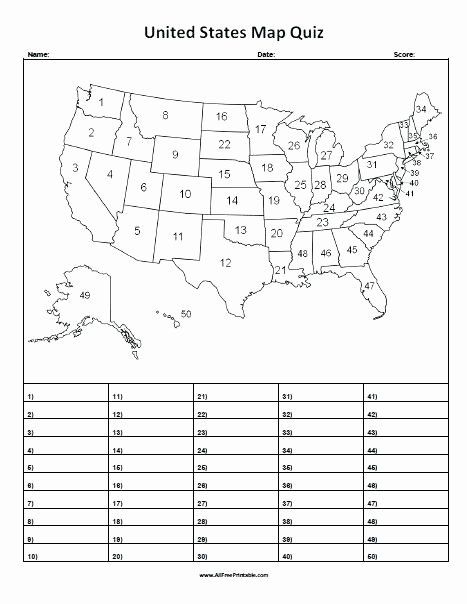 Third grade students labeling states on a printable blank U.S. map worksheet