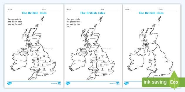 Blank map of the United States for third grade geography practice and learning