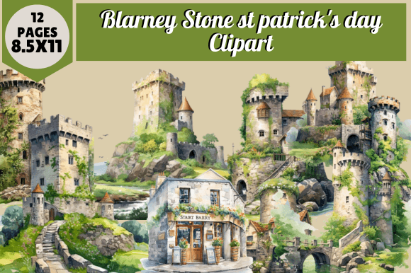 Illustration of the Blarney: A Game of Deception worksheet for fourth graders featuring the Blarney Stone legend