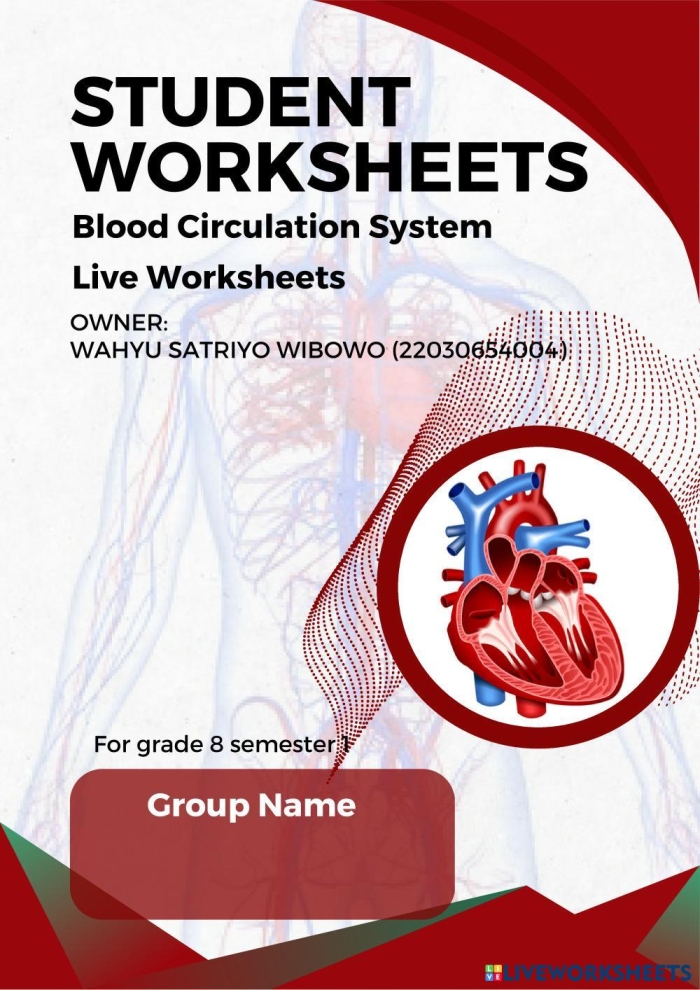 Detailed illustration of blood components and their functions for a fourth-grade worksheet. Educational graphic for understanding the circulatory system and blood composition.