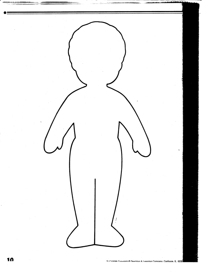 Body Outline worksheet for fifth graders, illustrating the human body systems in an engaging way. Fun project to enhance life science learning through a creative body outline activity.
