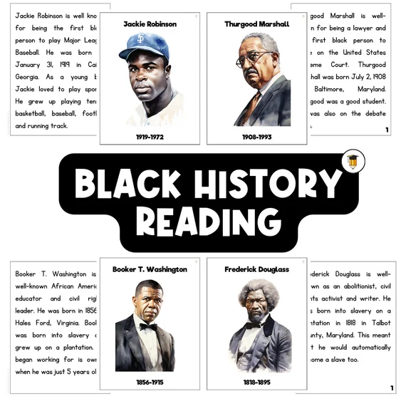 Biography worksheet featuring Booker T. Washington for fourth graders