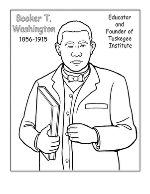 Biography worksheet featuring Booker T. Washington for fourth graders. Engaging prompts encourage students to reflect on Washington's life and achievements.